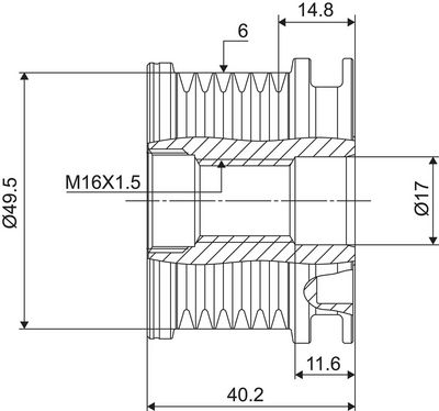 Dynamovrijloop VALEO NEW SPARE PART