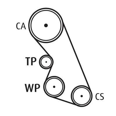 Waterpomp + distributieriem set