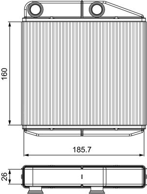 Kachelradiateur, interieurverwarming