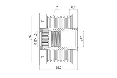 Dynamovrijloop VALEO NEW SPARE PART
