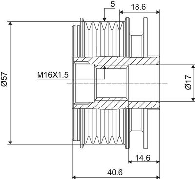 Dynamovrijloop VALEO NEW SPARE PART