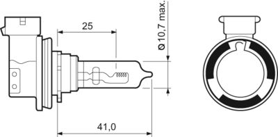 Ampoule, projecteur longue portée ESSENTIAL