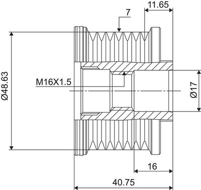 Dynamovrijloop VALEO NEW SPARE PART