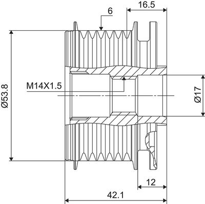 Poulie roue libre, alternateur VALEO NEW SPARE PART