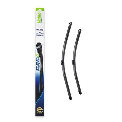 Balai d'essuie-glace SILENCIO FLAT BLADE SET