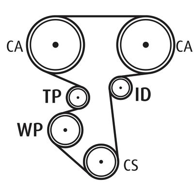 Waterpomp + distributieriem set