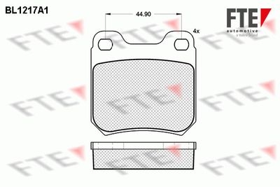 Kit de plaquettes de frein, frein à disque