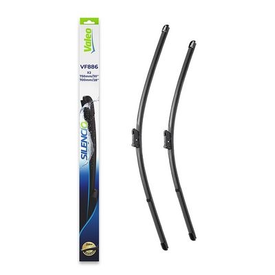Balai d'essuie-glace SILENCIO FLAT BLADE SET