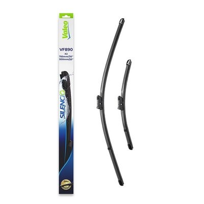 Balai d'essuie-glace SILENCIO FLAT BLADE SET