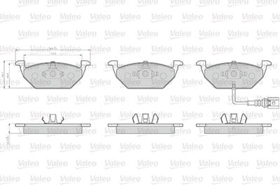 Kit de plaquettes de frein, frein à disque OPTIPACK for LCV