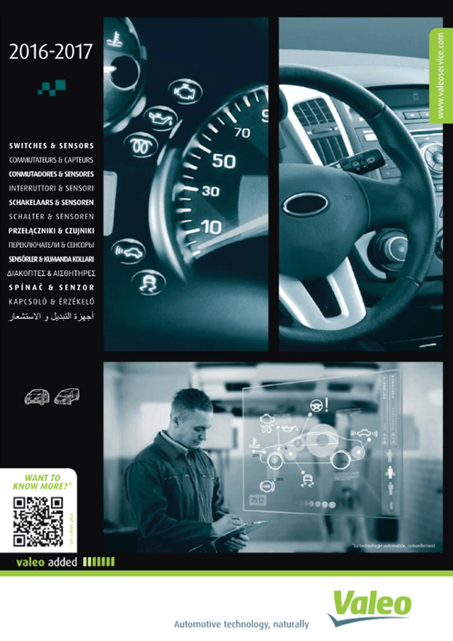 CATALOGUE VALEO COMMUTATEURS ET CAPTEURS 2016 - 2017